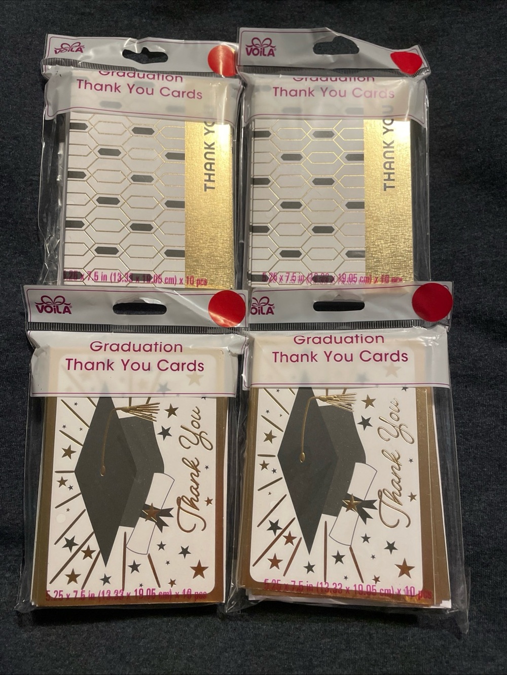 Graduation Thank You Cards/ Multi Use 4pkg/10pcs/ 40 Total Cards ~ New